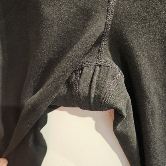 ATHLETA Side Stripe 7/8 Salutation Black Legging Mesh Accent Size Medium - Picture 6 of 6